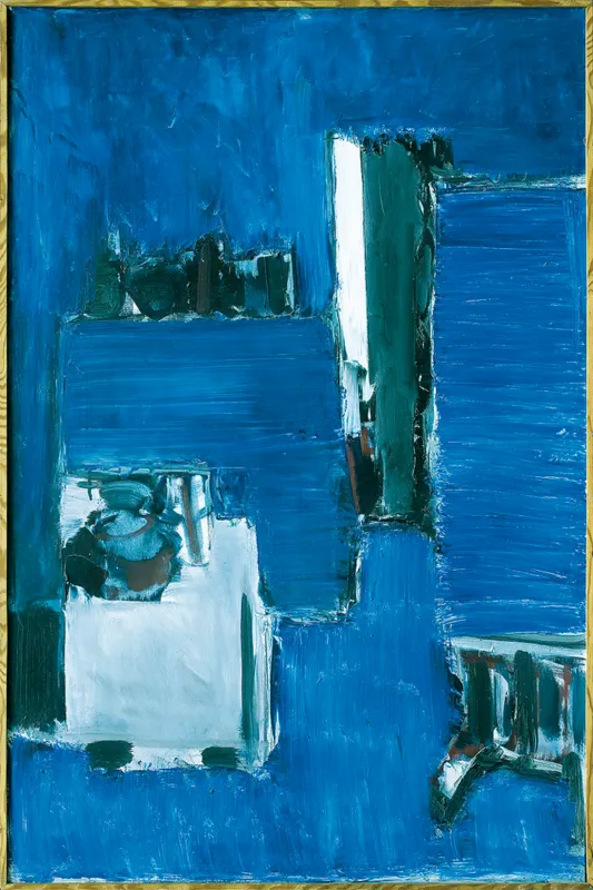 Jacek Sienicki, WNĘTRZE PRACOWNI NIEBIESKIE, 1975