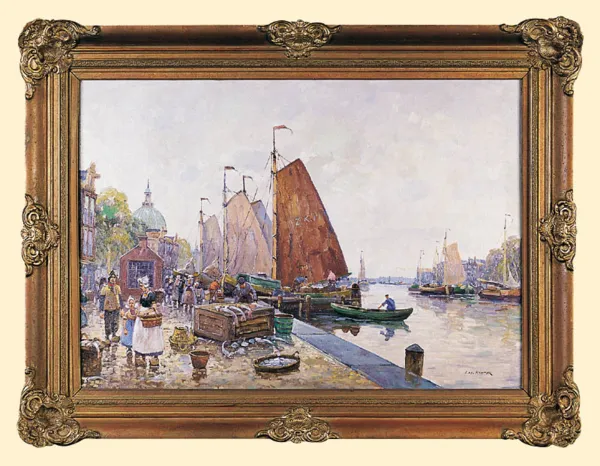 Franz Max Richter-Reich, TARG RYBNY NA NABRZEŻU PORTOWYM 