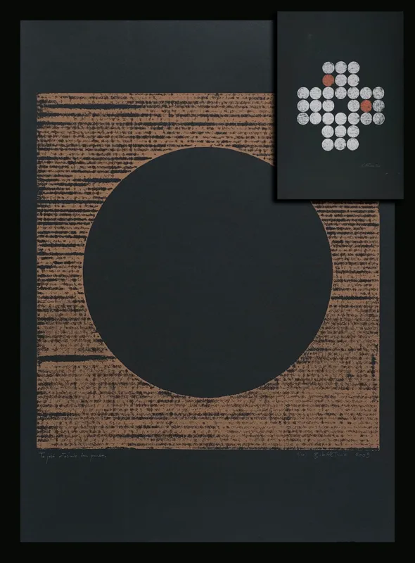 Grażyna Bartnik, To jest właśnie ten punkt., 2009 obraz dwustronny