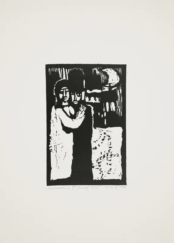 Jerzy Duda Gracz, Kochankowie II, z cyklu Judaica, 1964
