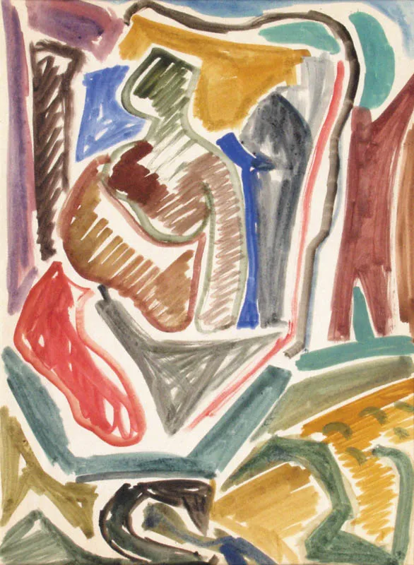 Jonasz Stern, Kompozycja abstrakcyjna, ok. 1950