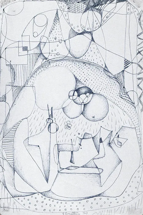 Erna Rosenstein, Kompozycja abstrakcyjna, 1967