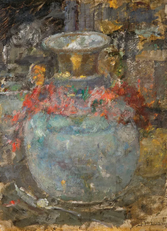 Olga Boznańska, Błękitny wazon