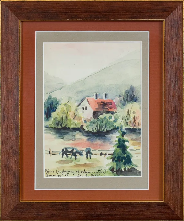 Jerzy Duda Gracz, Pejzaż, 1956