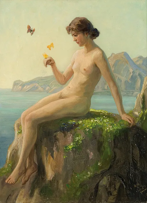 Willy  Zirges, DZIEWCZYNA I MOTYLE