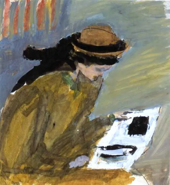 Piotr Potworowski, CZYTAJĄCA, 1955