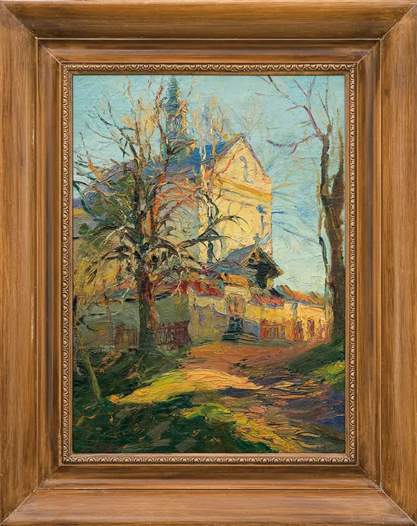 Erno Erb, JESIEŃ. WIDOK NA KOŚCIÓŁ 