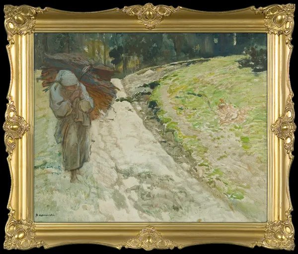 Apoloniusz Kędzierski, KOBIETA Z CHRUSTEM, 1927-1928 