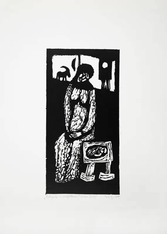 Jerzy Duda Gracz, Rodzynki z migdałami, z cyklu Judaica, 1964