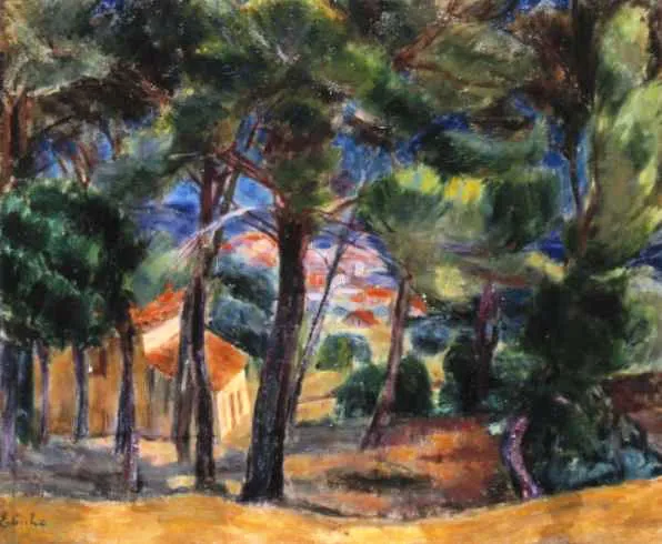 Eugeniusz Eibisch, Pejzaż południowej Francji, 1925-1930