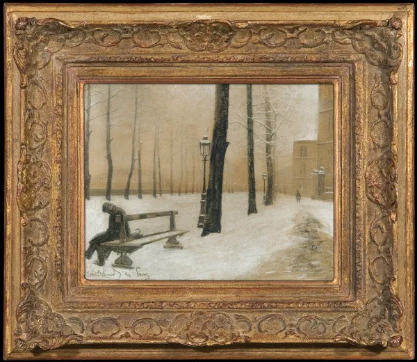 Odo (Otton) Dobrowolski, ZIMA NA PARYSKIM BULWARZE, 1911