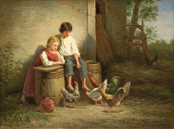 Ludwik Gędłek, DZIECIĘCE GOSPODARSTWO, ok. 1880