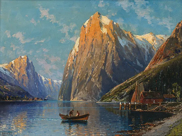 Carl  Bergfeld, PRZYSTAŃ NAD FIORDEM