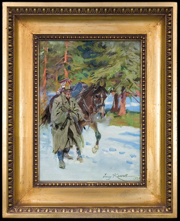 Jerzy Kossak, SZWOLEŻER Z KONIEM, 1924