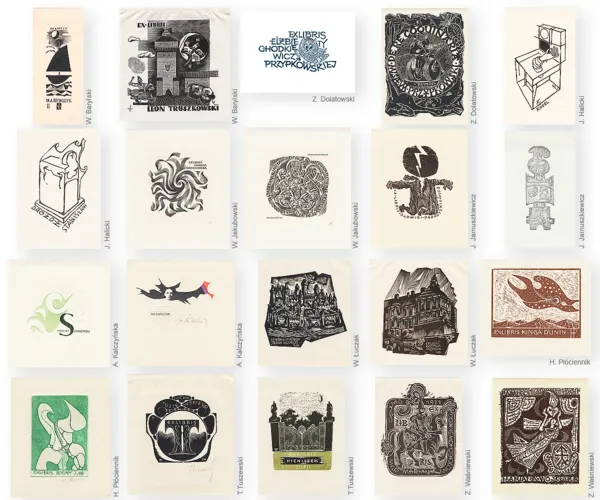 Autor nierozpoznany, Teka Les Exlibris de Pologne, 1973