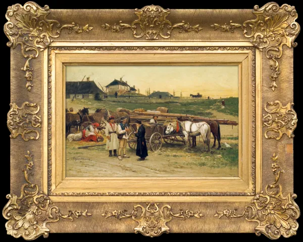 Antoni Kozakiewicz, NA TARGU W GALICYJSKIM MIASTECZKU