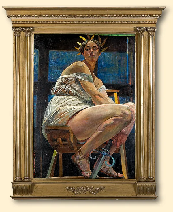 Jacek Malczewski, NIKE W PRACOWNI ARTYSTY, 1922