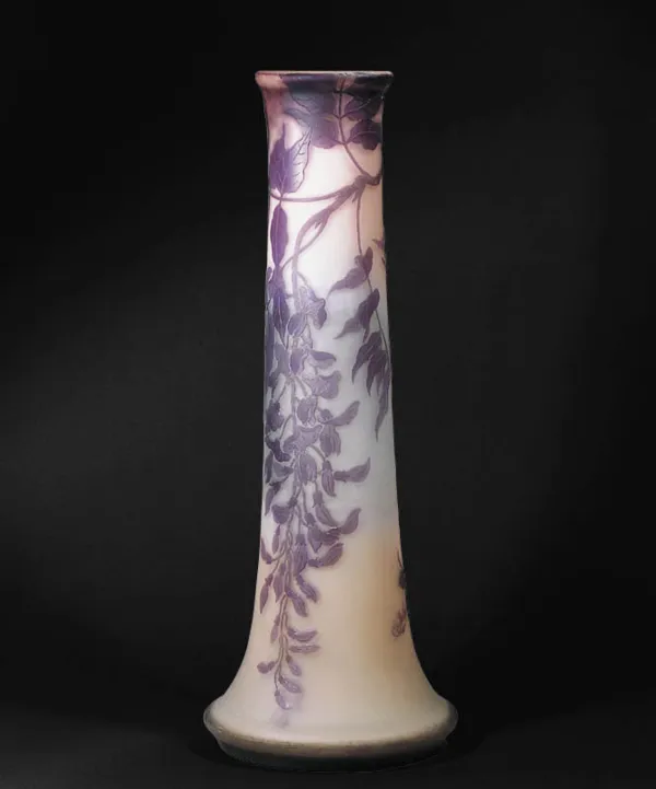 Autor nierozpoznany, Wazon z gałązkami glicynii, Gallé, 1918-1931