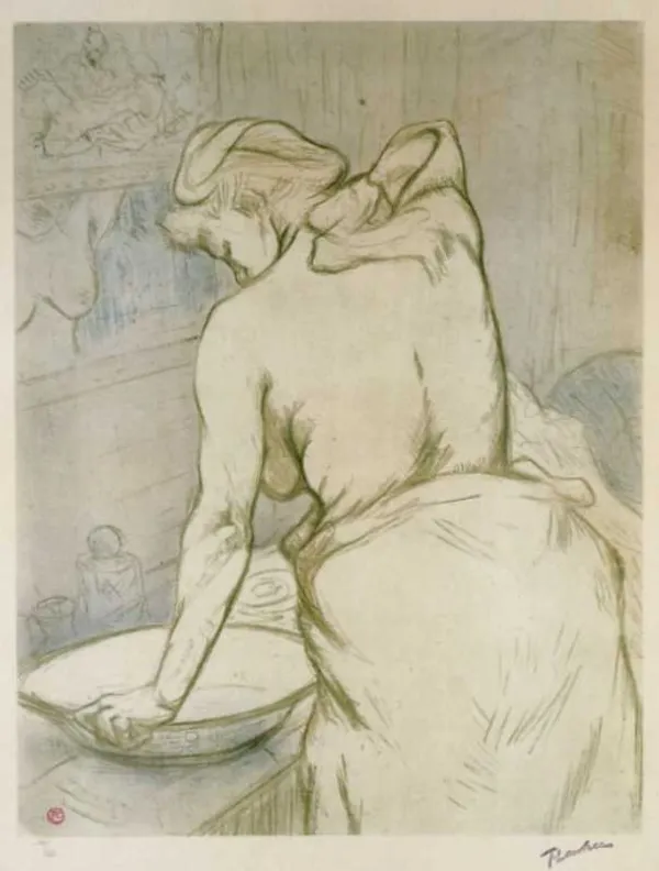 Henri Toulouse-Lautrec, Myjąca się kobieta, 1896