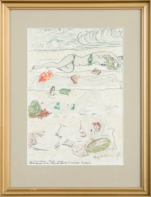 Maja (Maria) Berezowska, Na plaŻy, 1967