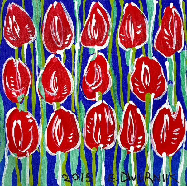 Edward Dwurnik, Czerwone, 2015