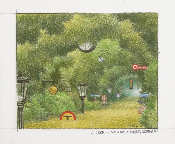 Jacek Yerka, ULICZKA, z serii KIESZONKOWA DŻUNGLA, 2006