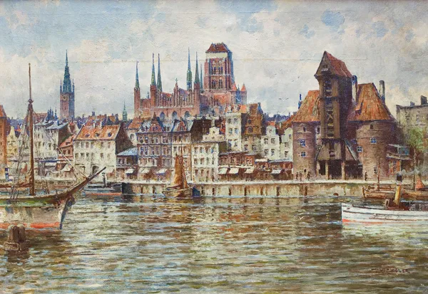 Walter  Ziegler, Gdańsk, Długie Pobrzeże, ok. 1920
