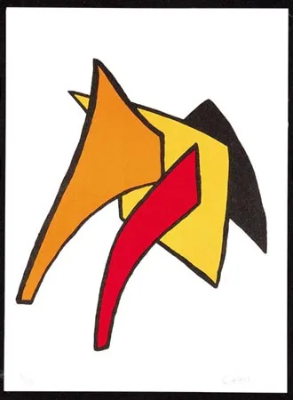 Alexander Calder, Kompozycja oranżowo żółto czerwona
