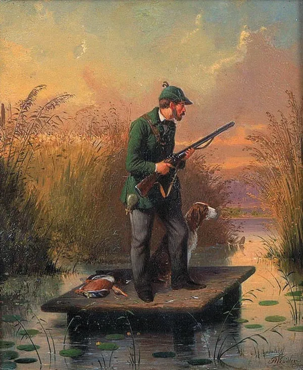 Friedrich Moritz  Wendler, Polowanie na kaczki