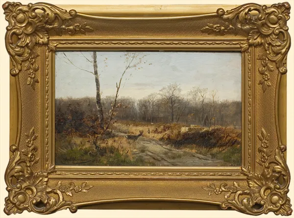 Johann Christoffer Drathmann, PEJZAŻ Z SARNAMI 