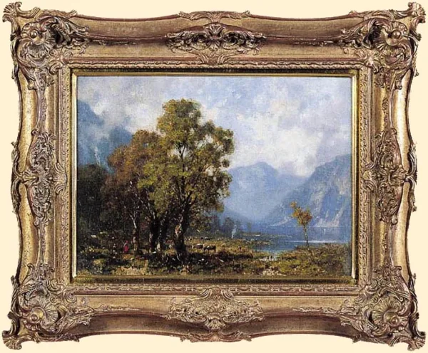 Władysław Aleksander Malecki, NAD ALPEJSKIM JEZIOREM, 1878