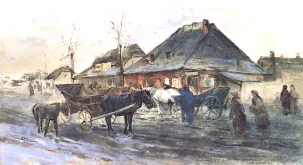 Maksymilian Gierymski, Zima w małym miasteczku