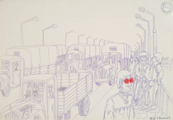 Edward Dwurnik, Na moście III, 1969