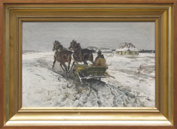 Czesław (I. Zygmuntowicz) Wasilewski, JAZDA SANIAMI, 1930