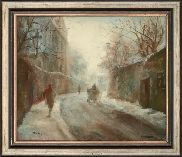 Miloslava Vrbova-Štefková, PRASKA ULICZKA W ZIMOWEJ MGLE