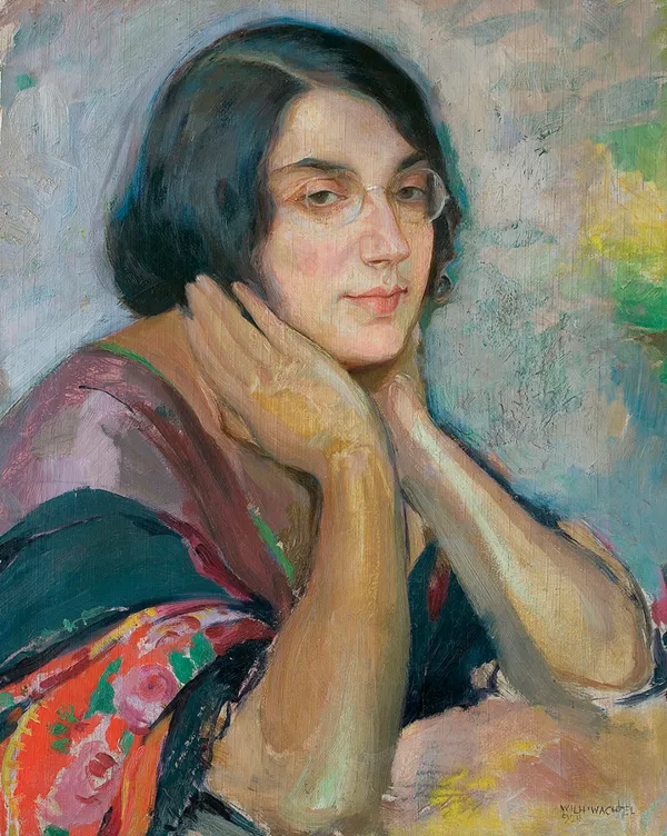 Wilhelm Wachtel, ZAMYŚLONA. PORTRET DZIEWCZYNY, 1924