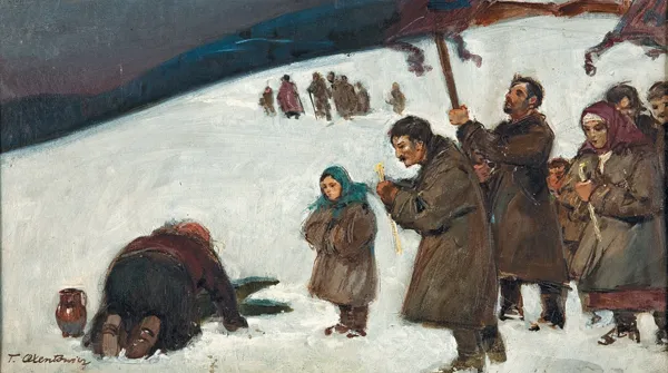 Teodor Axentowicz, ŚWIĘTO JORDANU, lata 90. XIX w.