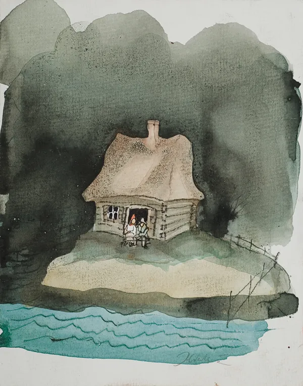 Józef Wilkoń, Przed chatką