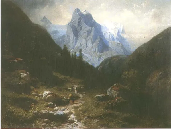 Karl Julius Rose, Na wycieczce w Alpach