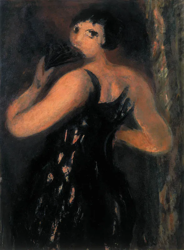 Zygmunt Menkes, Kobieta z wachlarzem, ok. 1930