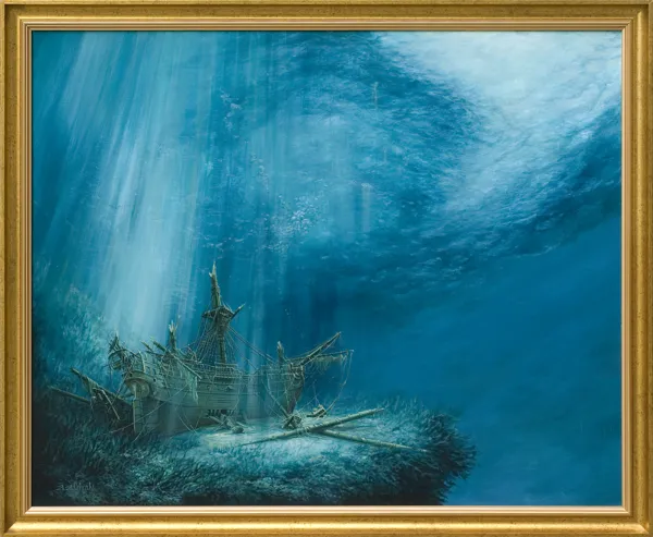 Andrzej Orliński, Zatopiony okręt