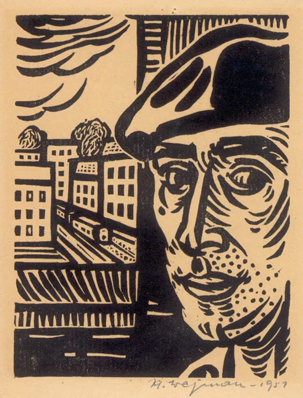 Mieczysław Wejman, Mężczyzna w berecie, 1951