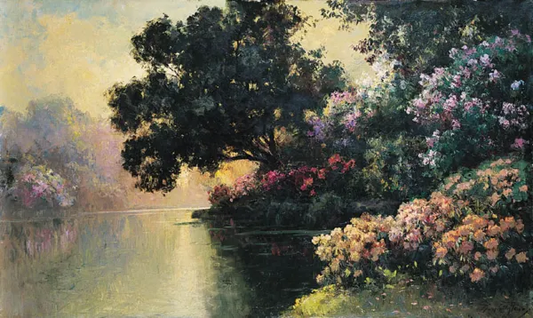 Jenö Kárpathy, Kwitnący park, ok. 1910