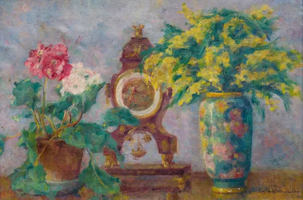 Zofia Albinowska-Minkiewiczowa, Martwa natura z kwiatami