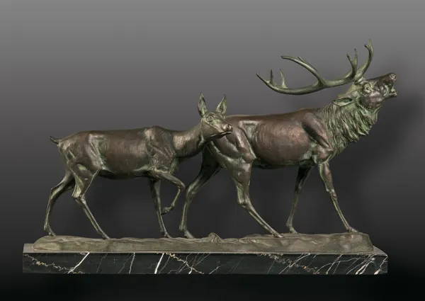 Otto Schmidt-Hofer, JELEŃ I ŁANIA, ok. 1920 