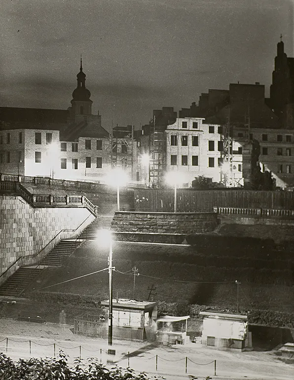 Janusz  Czarnecki, Odbudowa starego miasta, około 1950-52