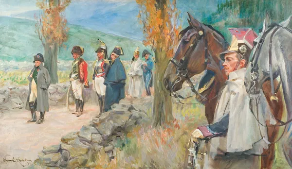 Wojciech Kossak, PRZED SZARŻĄ W WĄWOZIE SOMOSIERRY, 1932