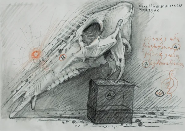 Franciszek Starowieyski, PEJZAŻ Z CAŁĄ LUDZKOŚCIĄ