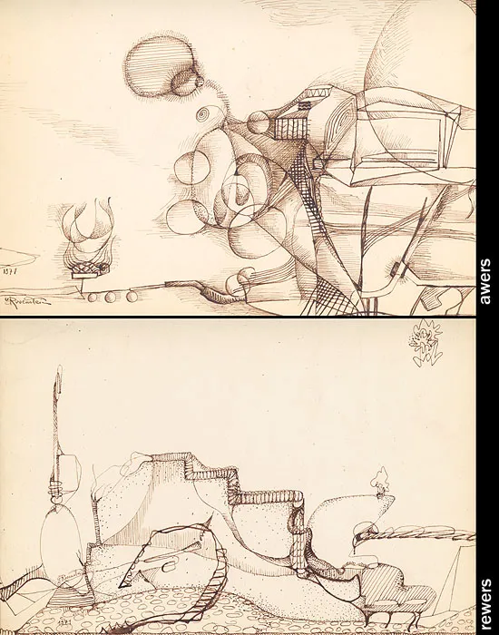 Erna Rosenstein, Kompozycja surrealistyczna, 1971