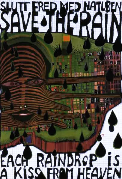 Friedensreich Hundertwasser, Green Power - Pocałunek nieba, 1972